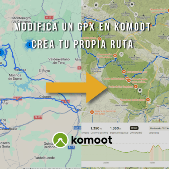 Crea tu propia ruta en Komoot a partir de un track ya existente